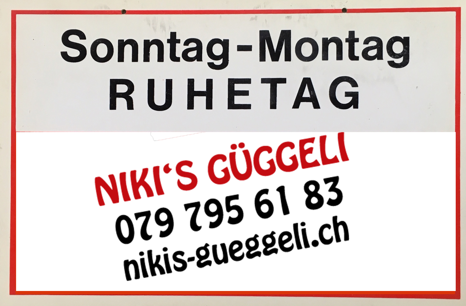 <h2>Wir organisieren für Sie heute die feinen Güggeli, welche sie ab Dienstag bei uns geniessen können.</h2>