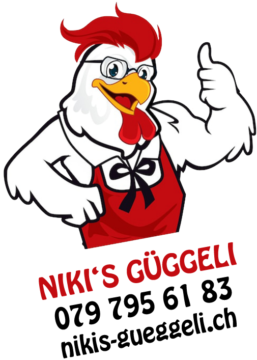 Niki`s Güggeli, wir kümmern uns um das leibliche Wohl mit knusprigen Güggeli, saftigen Schweinshaxen und frischen Brötchen